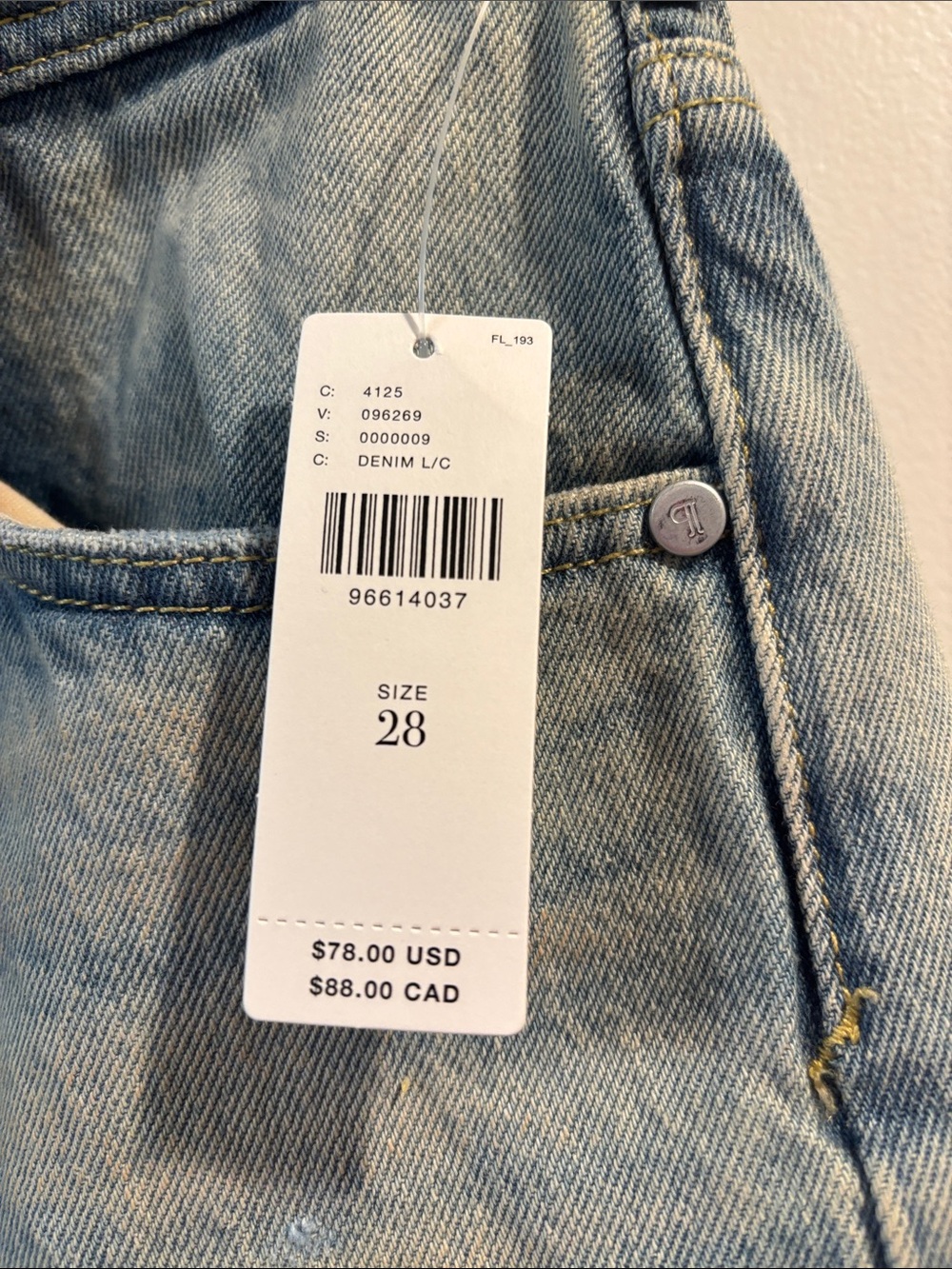 12hr 🔥 flash SALE - Pilcro Anthropologie Women’s Light Blue Jeans Denim Shorts - Picture 3 of 6